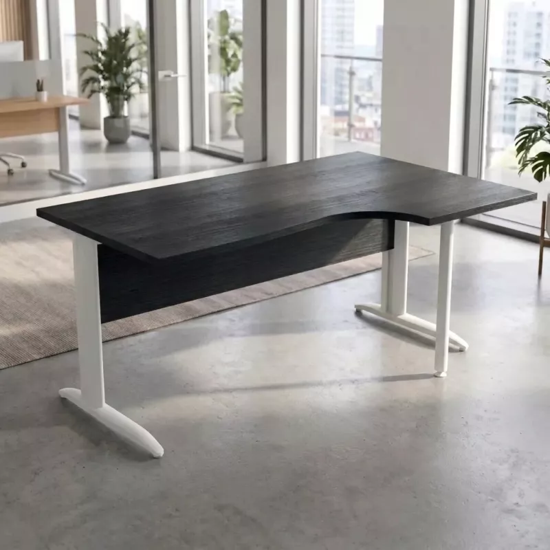 Bureau de direction compact pieds métal | So Viana