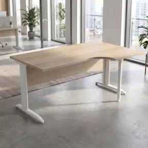 Bureau de direction compact pieds métal | So Viana