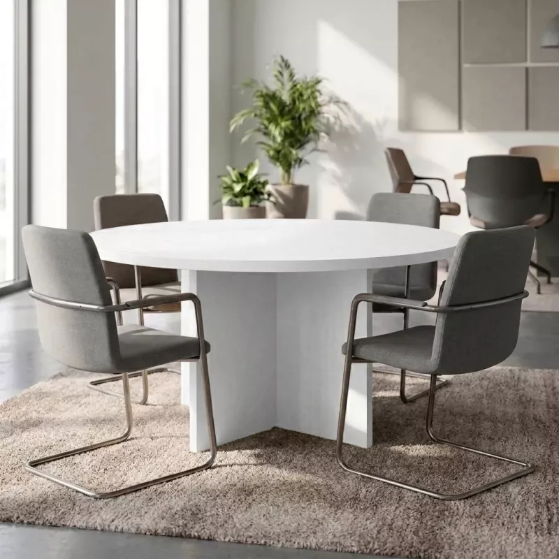 Table de réunion ronde jusqu’à 8 personnes – So Viana