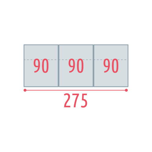 Largeur 275cm