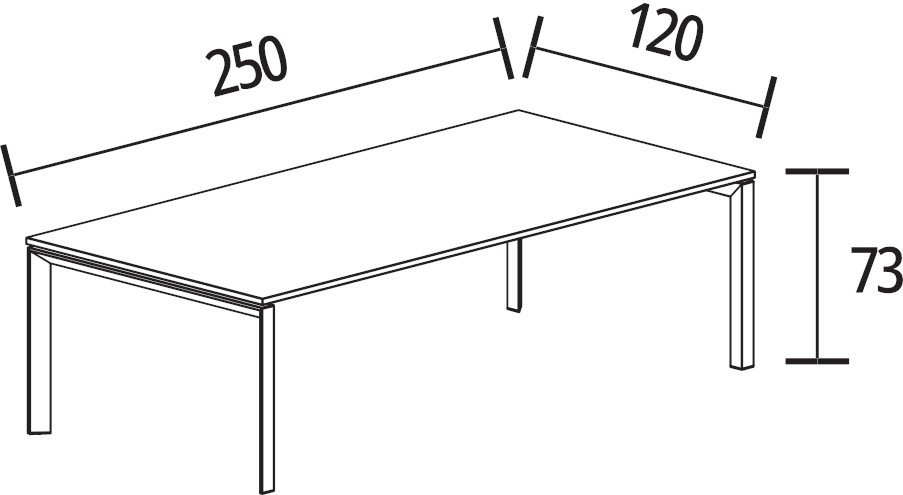 250 x 120 cm