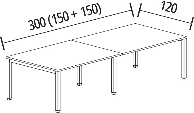 300 x 120 cm