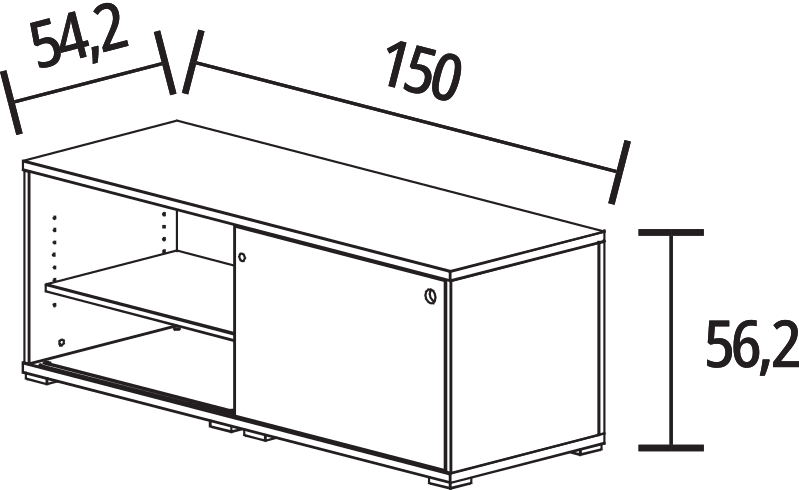 150 x 54.2 cm