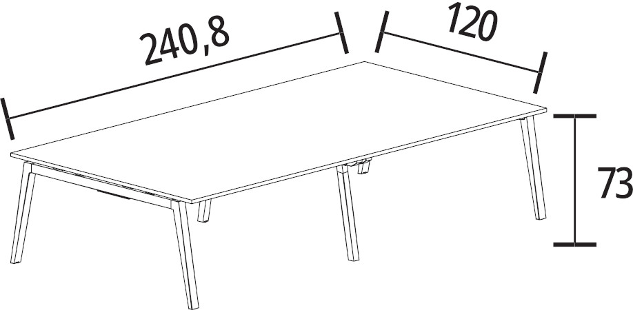 240.8 x 120 cm