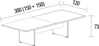 300 x 120 cm