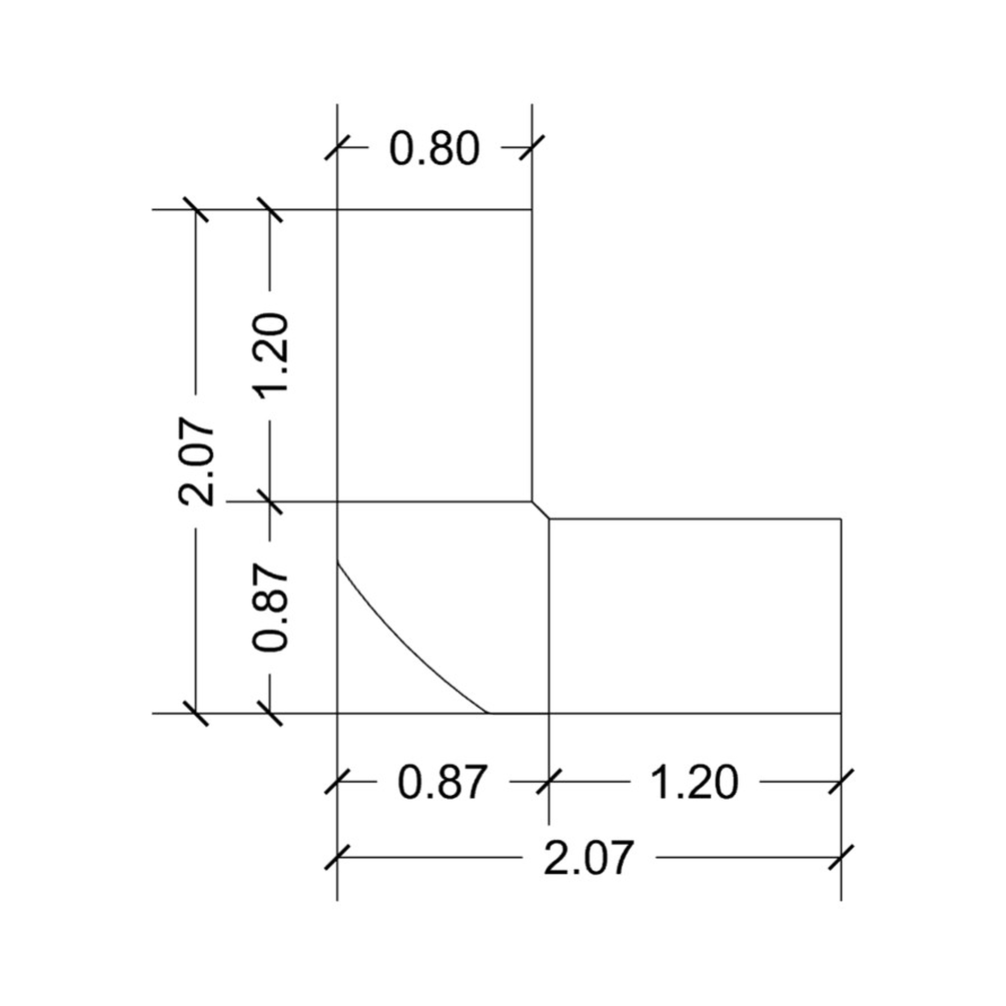 L 120 x P 80 x H 73 cm