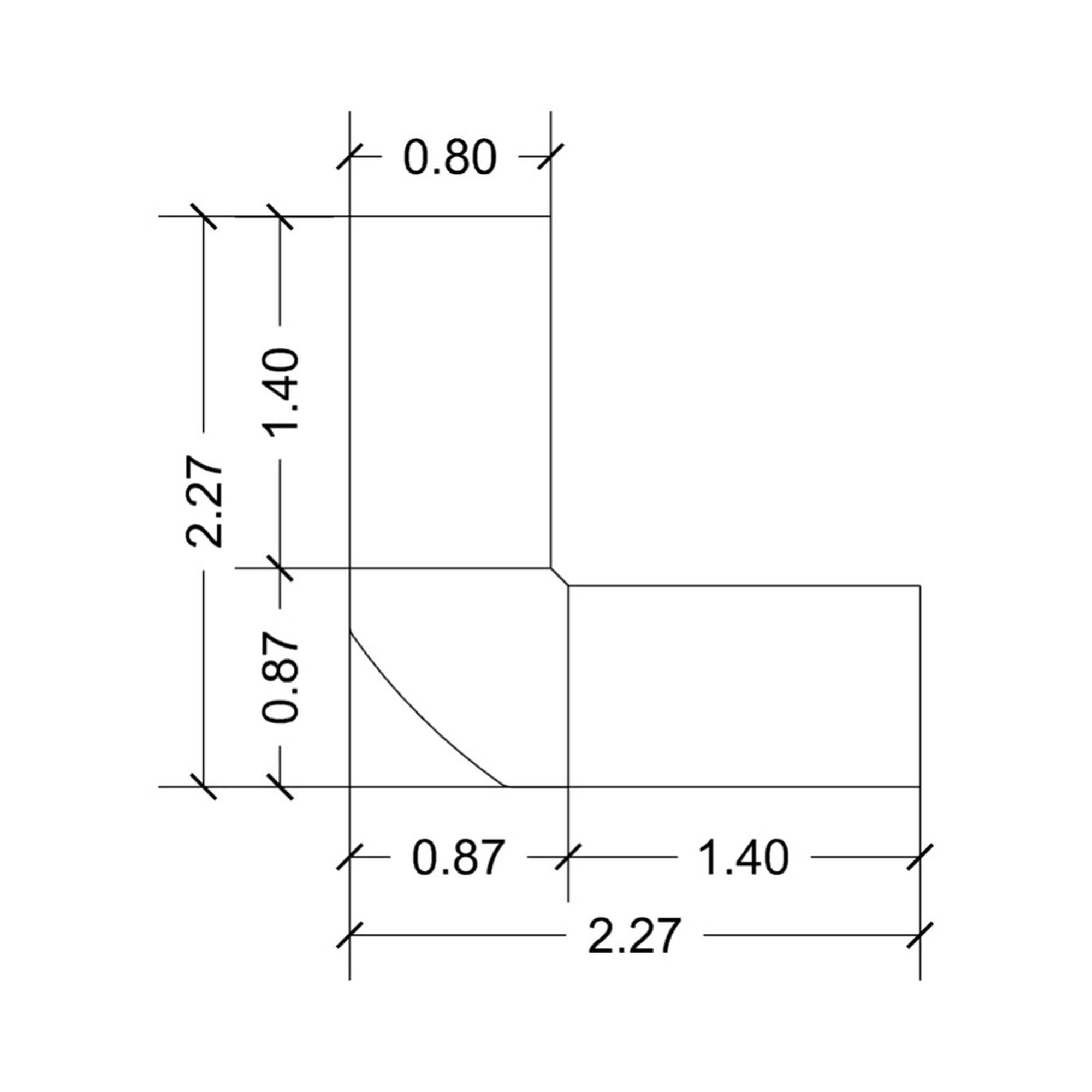 L 140 x P 80 x H 73 cm
