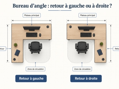 Comment choisir les dimensions et l’orientation d’un bureau d’angle professionne